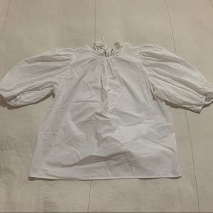 H&M tie back blouse